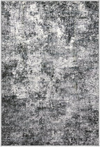 DMOYEST 2x3 Entryway Area Rug Washable Abstract Grey Small Carpet | Neutral - Image 8