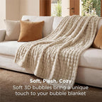 Bedsure Beige Twin XL Blankets for Bed - Image 3