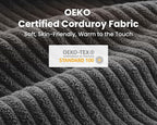 Queen Size Pull Out Sleeper Sofa Bed, 2-in-1 Convertible Corduroy Pull Out - Image 8
