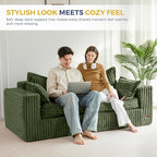MAXYOYO 76" Sofa Couch, Loveseat Boneless Couch in a Box, Upholstered Small - Image 3