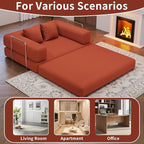 BSHOMGI Folding Sofa Bed, 4 in 1 Convertible Sofas to Lounger Comfy Single Bean - Image 5
