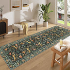 DUKINO 2x8 Washable Runner Rug, Non Slip Animal Kitchen Runner Rug, Low Pile - Image 3