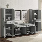 Crosley Furniture Tara 3-Piece Modern Farmhouse Sideboard Buffet Cabinet and - Image 10