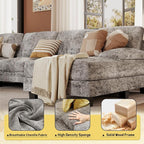 JUMMICO Sectional Couches for Living Room, U Shaped Couch - Image 5
