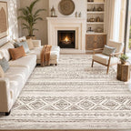 cotiled Boho 10x14 Area Rug for Living Room: Large Moroccan Washable Rug | by COTILED