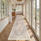 2.5x10 Kitchen Runner Rug Non Slip Vintage Washable Rugs, Carpet Runner - Image 4