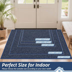 BEQHAUSE Dirt Trapper Door Mat 32" x 48", Non-Slip Washable Doormats, Low - Image 2