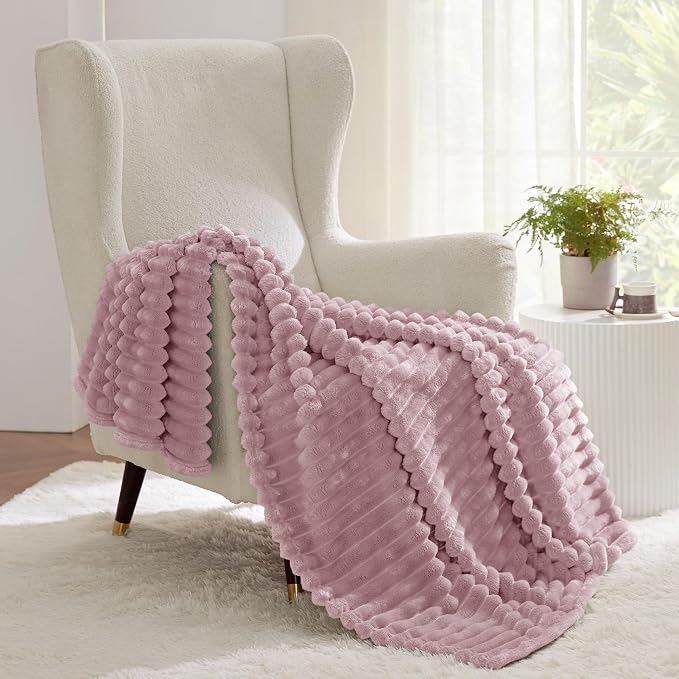 Bedsure Soft Twin XL Blanket for Bed Dorm Pink 66"x90" | Birthday Gifts for - Image 7