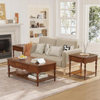 Living Room Table Set-One Rectangular Coffee Table and Two Square End Tables by MODERION-YourHomeSoulMate
