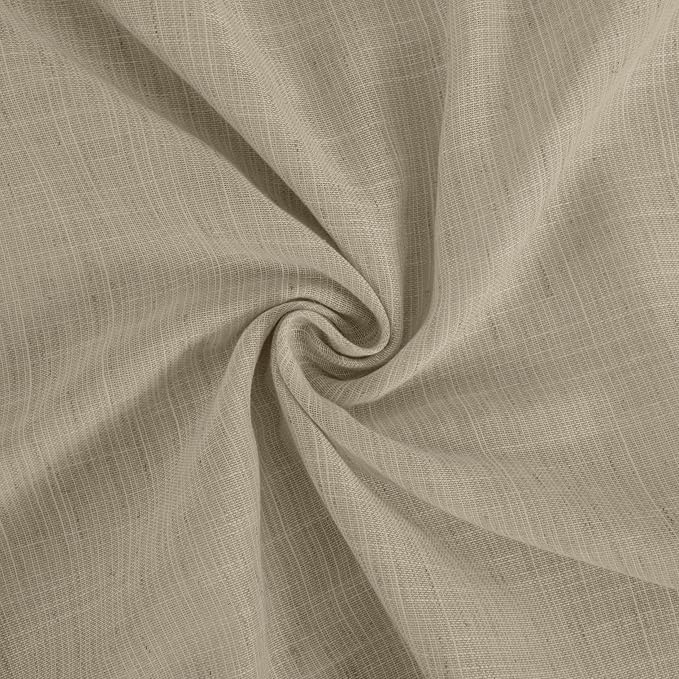 BGment 96 Inches Long Camel Linen Curtains - Image 8