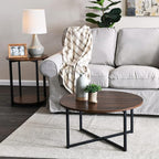 Household Essentials Jamestown Round Side End Table - Image 6