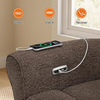 MCombo 78.3" Wall Hugger Power Loveseat Recliner Sofa - Image 8