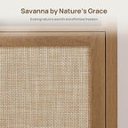 SICOTAS 63" Rattan TV Stand for 55" 65" TV - Image 3