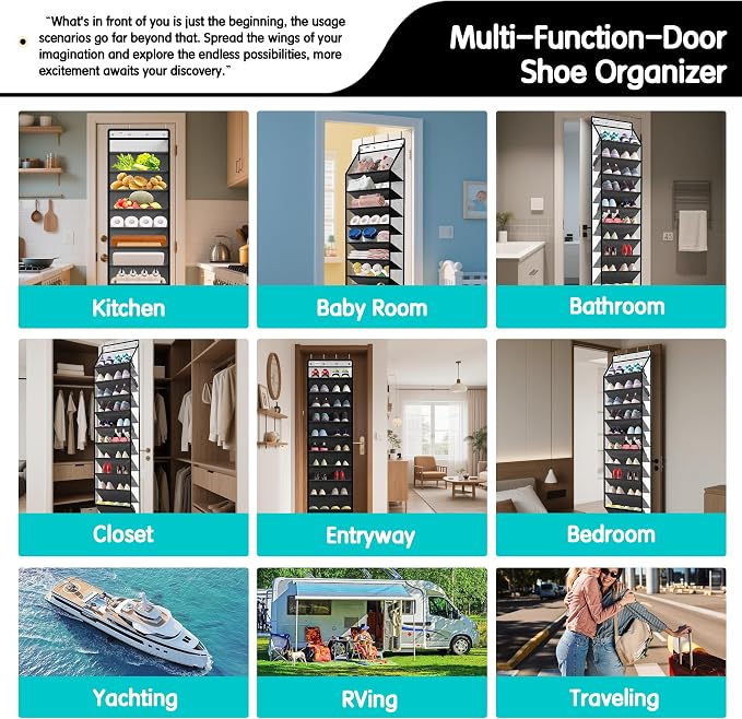 Kotkn 10 Tier Hanging Shoe Rack - Image 6