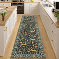 DUKINO 2x8 Washable Runner Rug, Non Slip Animal Kitchen Runner Rug, Low Pile by DUKINO