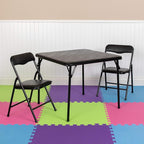 Flash Furniture Mindy Kids 3-Piece Folding Table and Chairs Set - Image 2