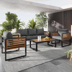 4-Pieces Outdoor Patio Sectional Sofa Set by VilroCaz