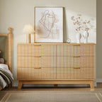 BORNOON 53" Long Dresser for Bedroom, 6-Drawer Dresser - Image 4