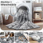 pmtsns Area Rugs 9x12 for Living Room: Washable Rug Modern Abstract Neutral - Image 3