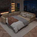 118" L-Shaped Sleeper Couch Bed - Image 6