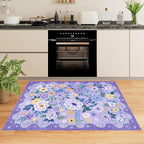 DUKINO 3x5 Area Rug, Floral Washable Rug - Image 5