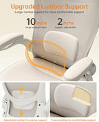 MUXX.STIL Office Chair, PU Leather Ergonomic Desk Chair - Image 4
