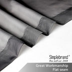 Simplebrand Black Sheer Curtains 96 Inches Long, Light Filtering Rod Pocket - Image 7