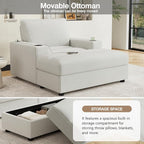 Merax 42.8" Oversized Chaise Lounge Chair - Image 7