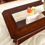 Traditional Distressed Farmhouse Style Coffee Table Set - Image 8