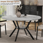 42" Round Dining Table for 2-4, Modern Kitchen Table - Image 3