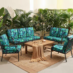 14Pcs Patio Cushion Covers Stretch Outdoor Furniture Protector Slipcovers | - Image 6