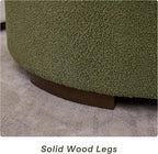 29.5 Inch Round Storage Ottoman Coffee Table, Modern Circle Coffee Table - Image 5