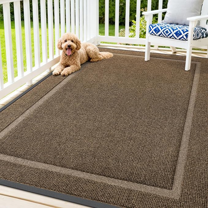 OLANLY Front Door Mat Outside 71x47, All-Season Heavy-Duty Rubber Doormat | by OLANLY