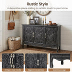 RoyalCraft Buffet Cabinet with Storage, Vintage Solid Wood Sideboard with 3 - Image 3