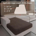 OHSIO Couch Cushion Covers for Sectional Sofa, Stretch Soft Sofa Slipcovers - Image 2
