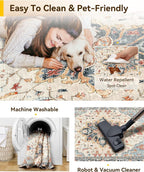 RELEANY Washable Area Rug, Runner 3'x20', Water Repellent, Pet Friendly - Image 4
