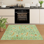 DUKINO 2x3 Entryway Rug, Washable Door Mat Animal Kitchen Rug, Light Green | - Image 6