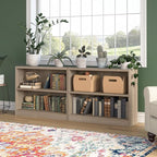 Bush Home Small 2 Shelf Bookcase, 2 Tier Bookshelf Storage Cabinet - Image 4