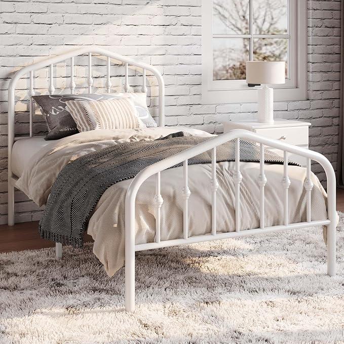 SHA CERLIN Twin Size Metal Platform Bed Frame - Image 3