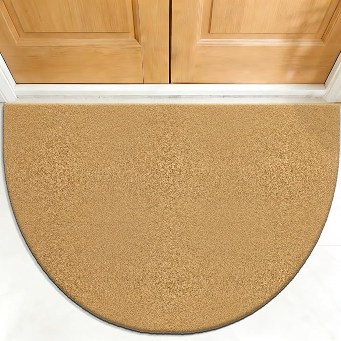 OLANLY Half Circle Front Door Mat, Low Profile Doormat, Stain and Fade Resistant by OLANLY