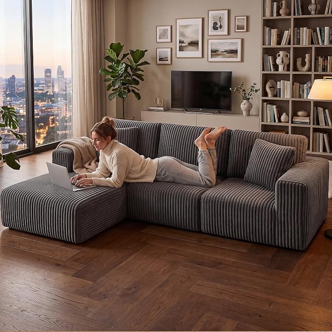 GRUSIGN 107'' Cloud Sectional Boneless Couches - Image 8