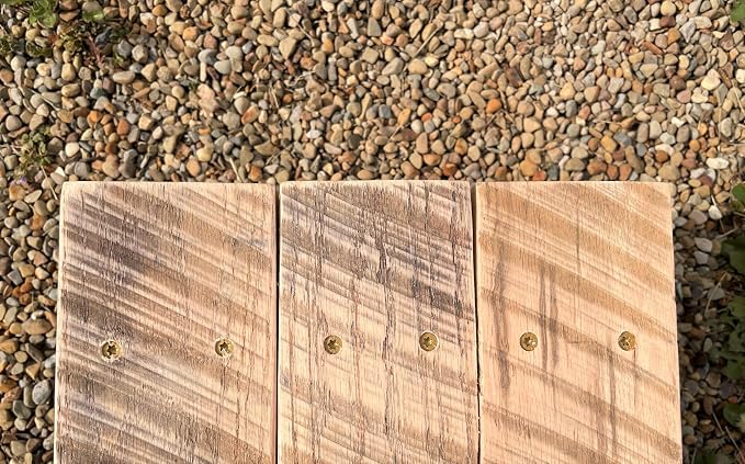 Classic Amish Reclaimed Wood Step Sitting Stool Footstool Deck Patio Door - Image 5