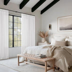 Memory Trained Pinch Pleat Semi Sheer Linen Snow White Curtains 100 Inches | - Image 7