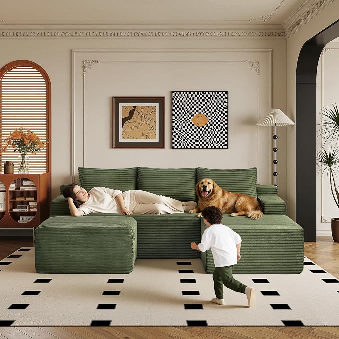 96" Sectional Couches for Living Room Cloud Couch Sofa - Image 7