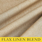 NICETOWN Camel High-End Thermal Flax Linen Curtains, Full Blackout Privacy - Image 7