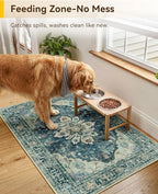 RELEANY Washable Area Rug, Small 2'x3', Water Repellent, Pet Friendly, Vintage - Image 3