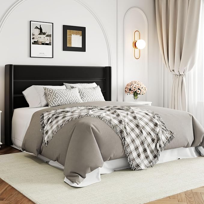 Allewie Full Size Velvet Lift Up Storage Bed, Modern Wingback Headboard - Image 7