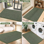 BEQHAUSE Dirt Trapper Door Mat 20" x 32", Non-Slip Washable Doormats, Low - Image 8