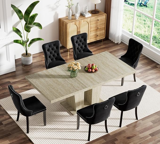 Henf 7 Pieces Extendable Dining Table Set - Image 2