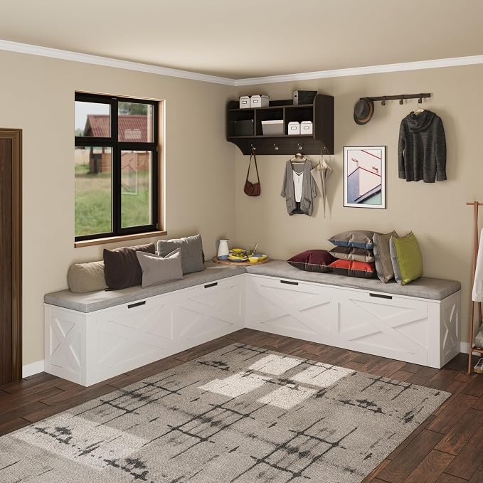 Bobve L-Shape Storage Bench - Image 5
